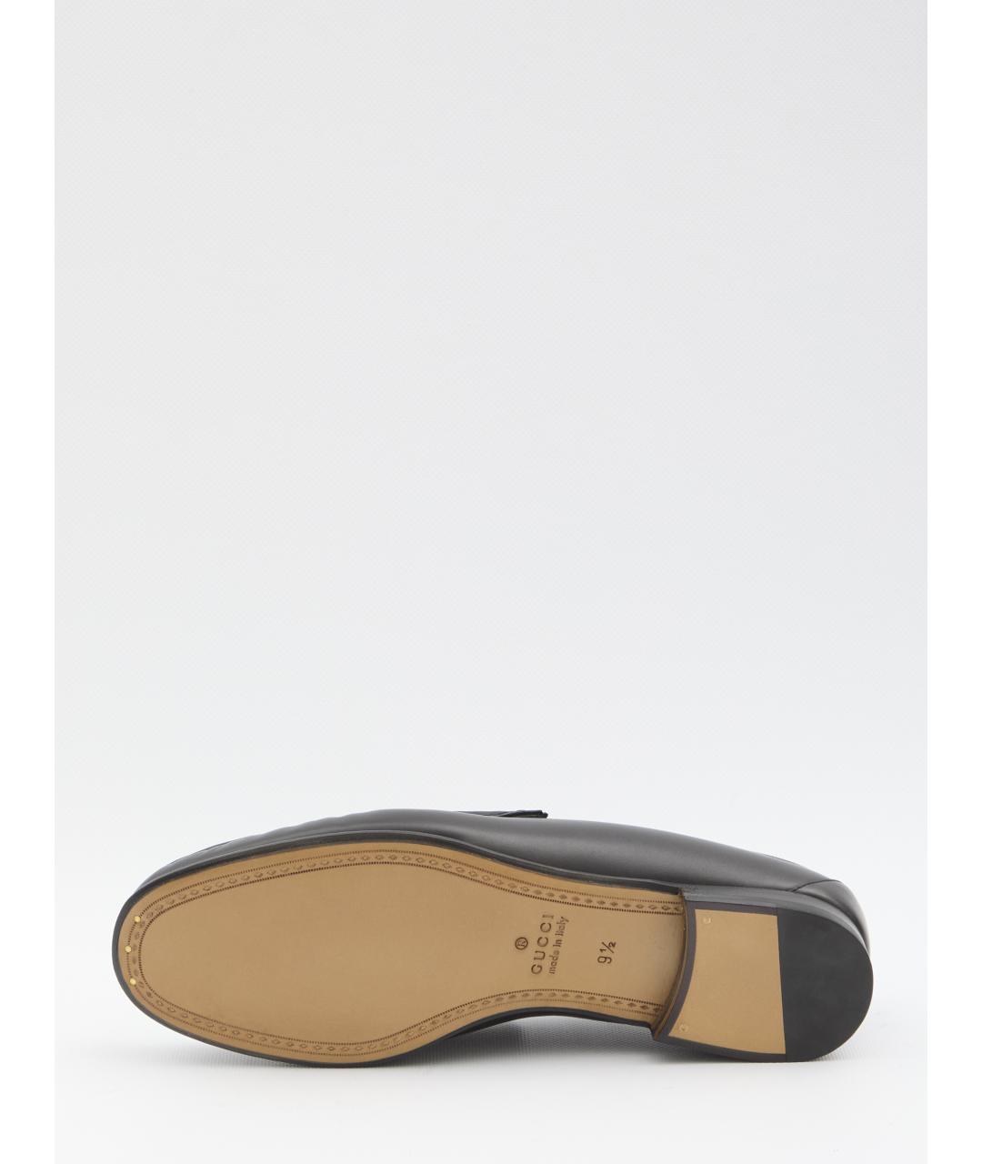 GUCCI Черные кожаные лоферы, фото 4