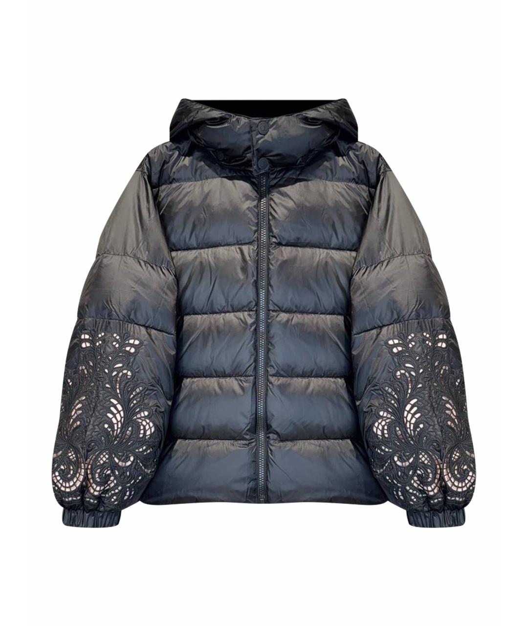 TWIN-SET Черный полиамидовый пуховик, фото 1