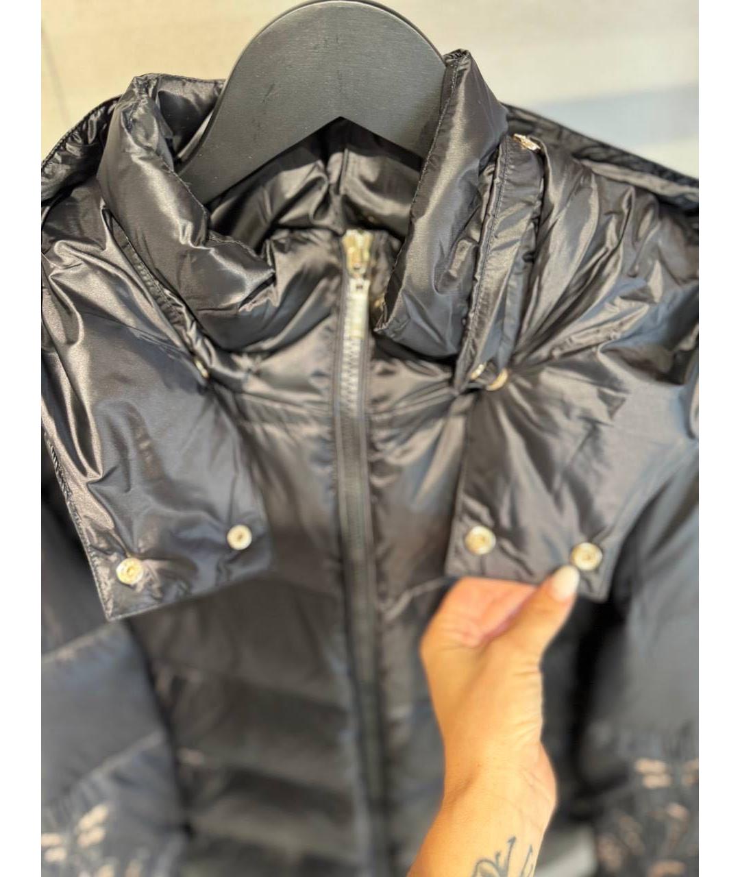 TWIN-SET Черный полиамидовый пуховик, фото 3