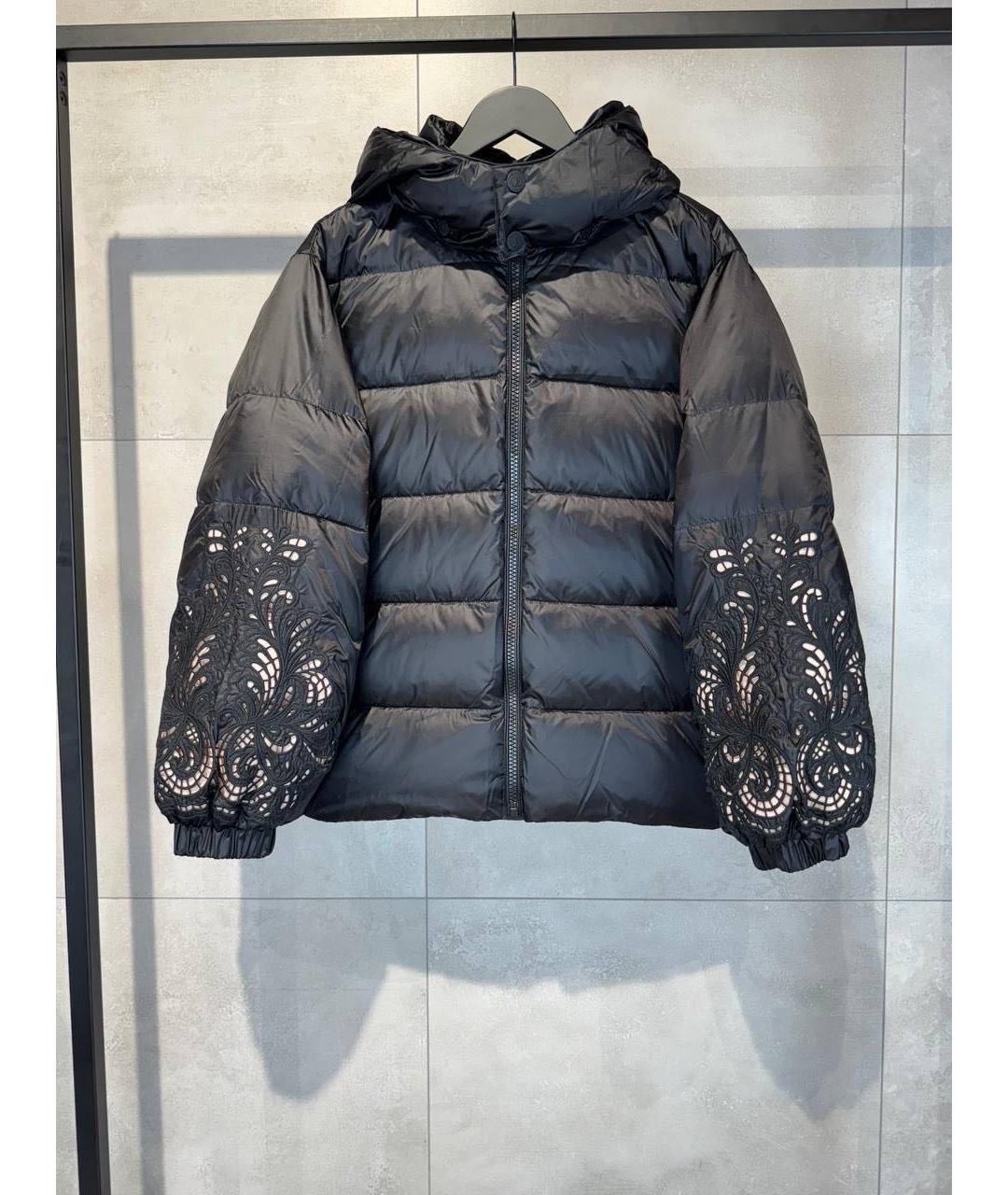 TWIN-SET Черный полиамидовый пуховик, фото 7