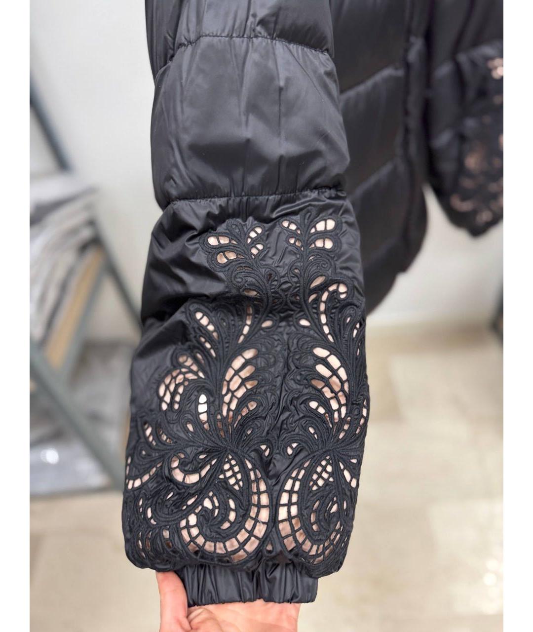 TWIN-SET Черный полиамидовый пуховик, фото 5