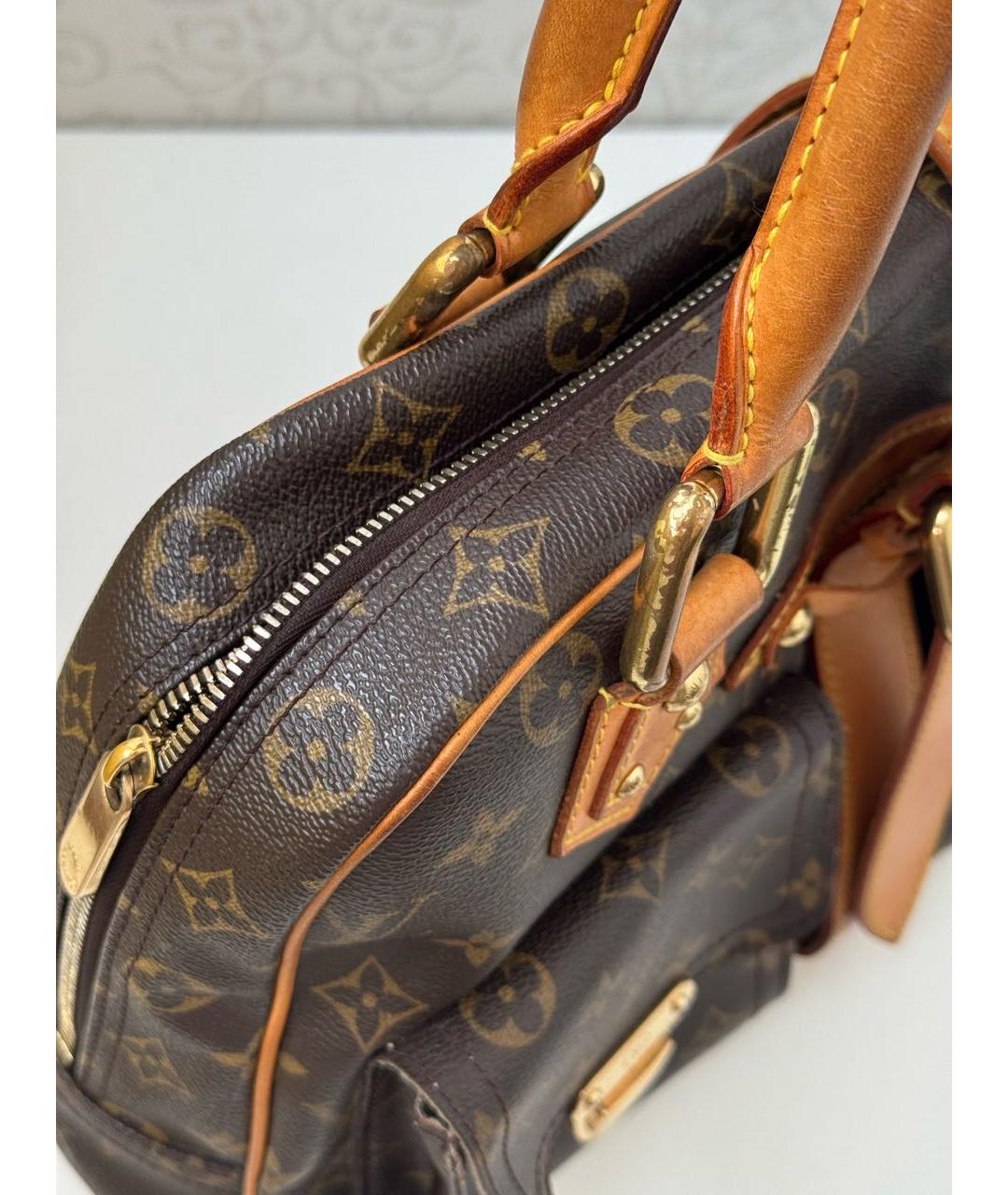 LOUIS VUITTON Коричневая сумка с короткими ручками, фото 2