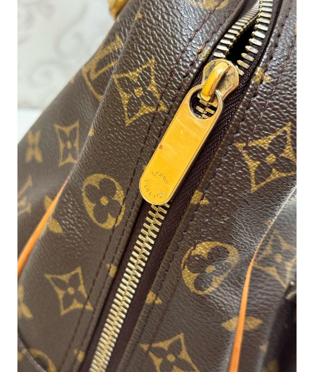 LOUIS VUITTON Коричневая сумка с короткими ручками, фото 5