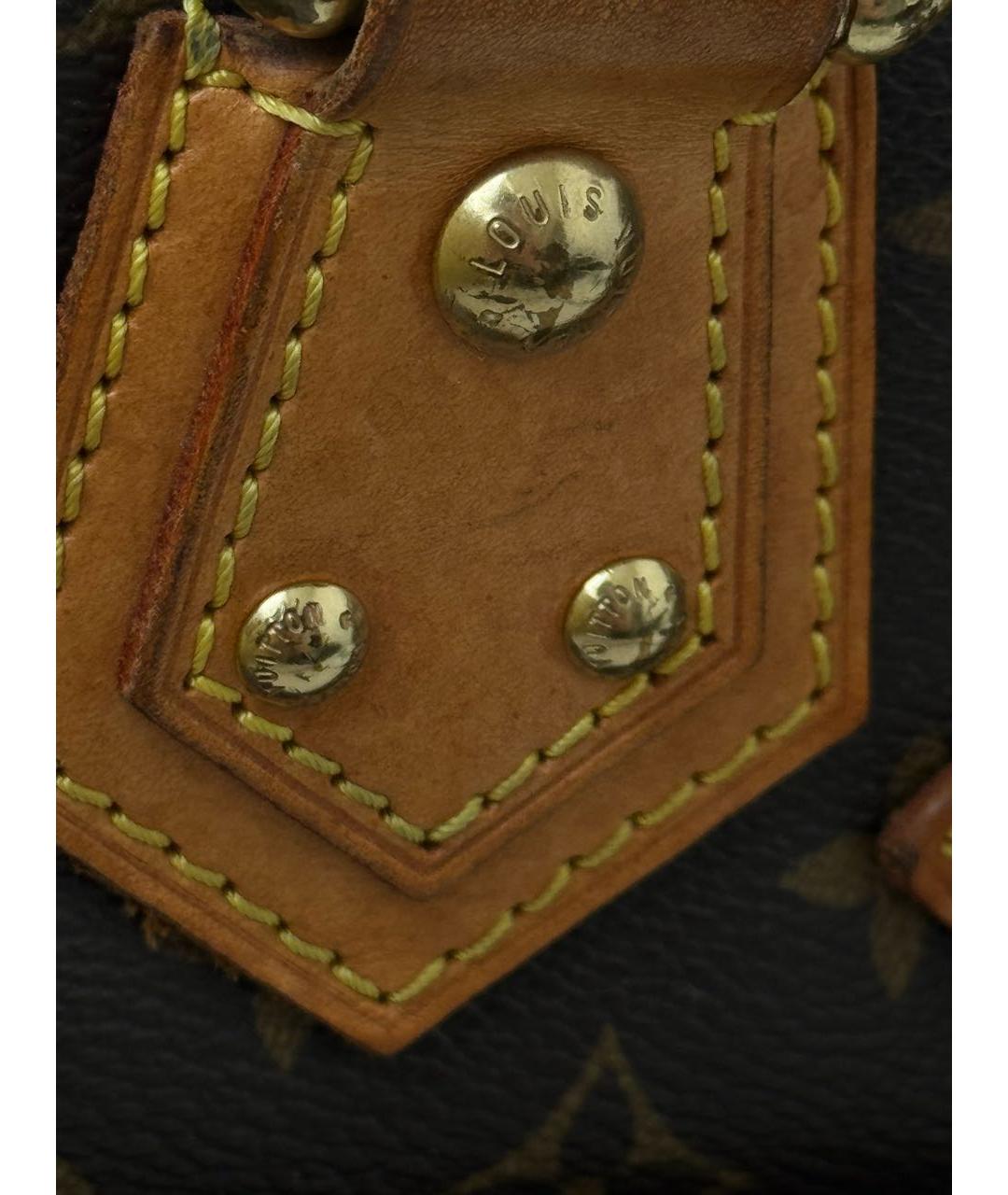 LOUIS VUITTON Коричневая сумка с короткими ручками, фото 6