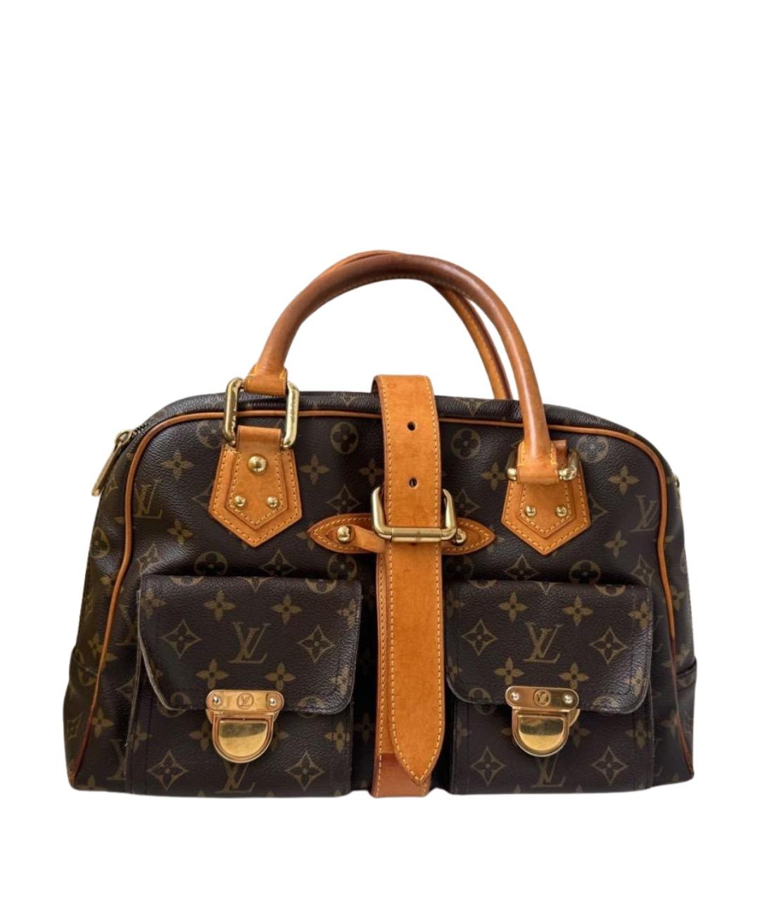 LOUIS VUITTON Коричневая сумка с короткими ручками, фото 1