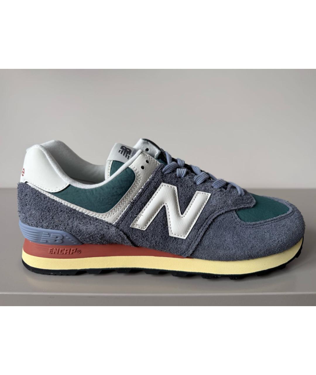NEW BALANCE Синие замшевые низкие кроссовки / кеды, фото 5