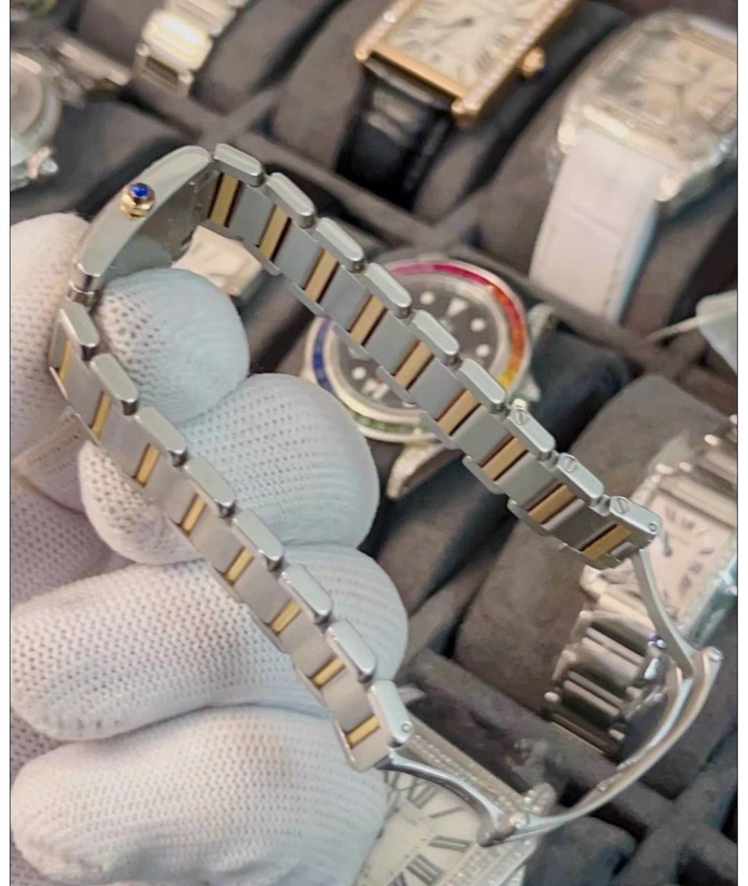 CARTIER Серебряные часы из желтого золота, фото 6