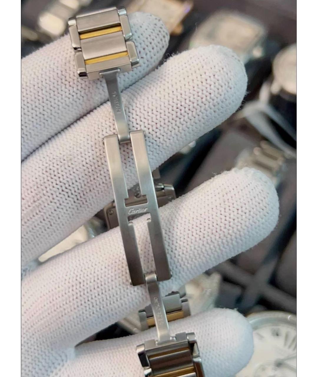 CARTIER Серебряные часы из желтого золота, фото 5