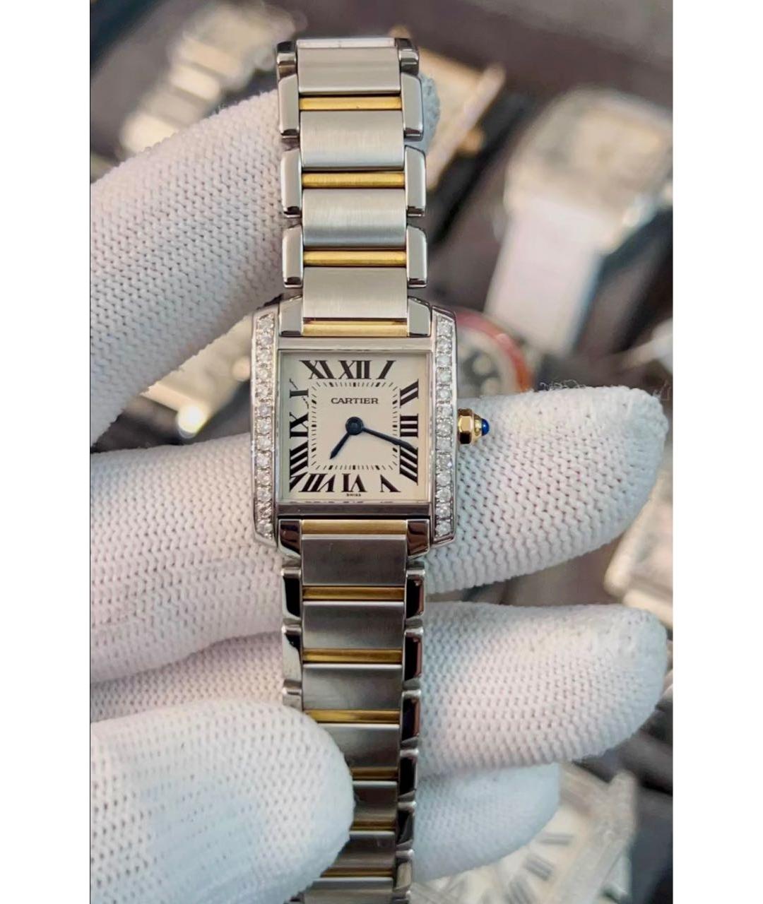 CARTIER Серебряные часы из желтого золота, фото 2