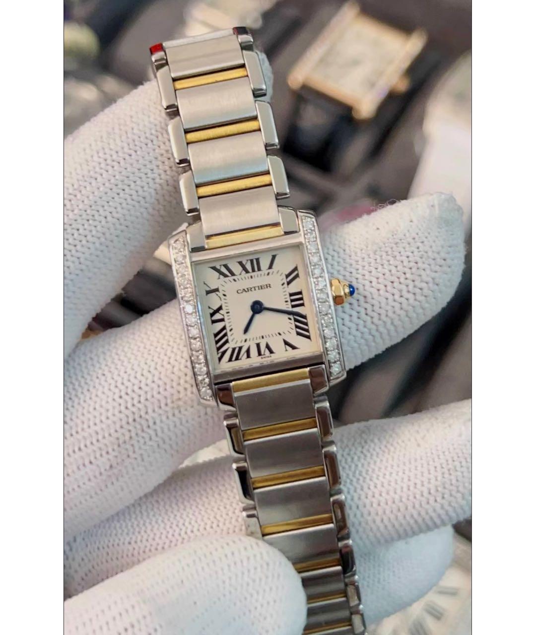 CARTIER Серебряные часы из желтого золота, фото 3