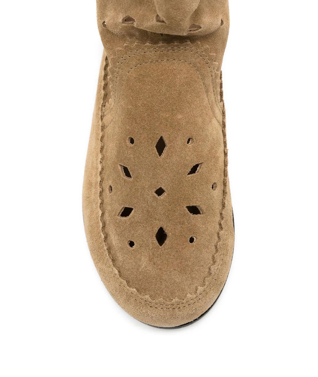 ISABEL MARANT Бежевые замшевые ботинки, фото 4