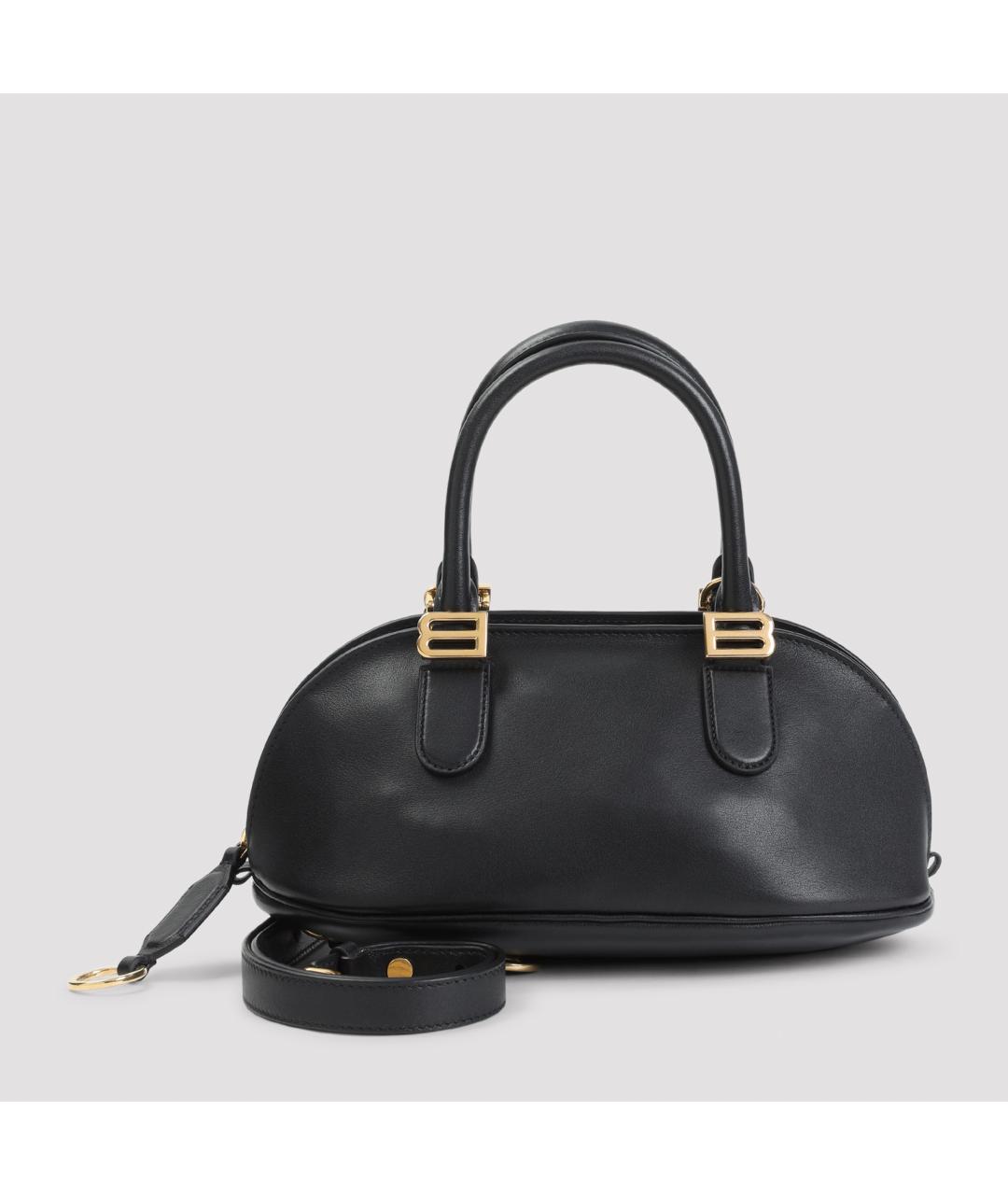 BALENCIAGA Черная кожаная сумка тоут, фото 2