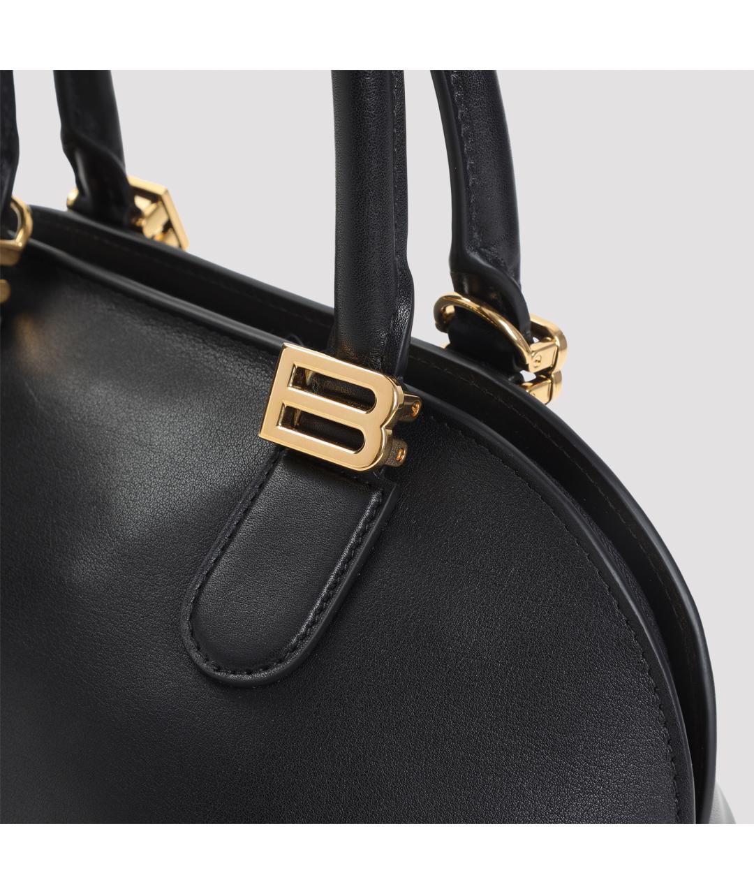 BALENCIAGA Черная кожаная сумка тоут, фото 6