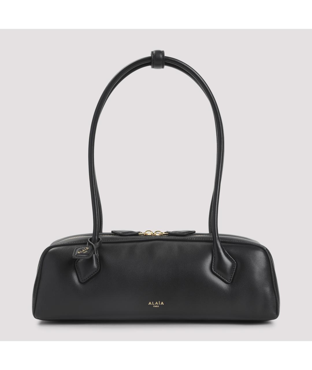 ALAIA Черная кожаная сумка тоут, фото 2