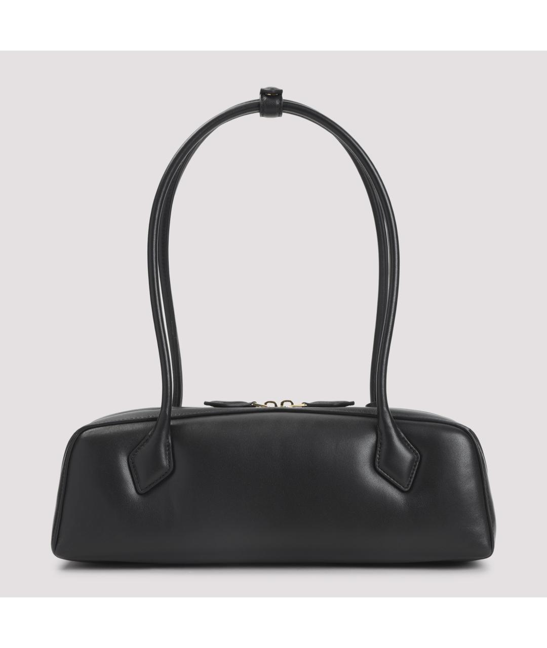 ALAIA Черная кожаная сумка тоут, фото 3