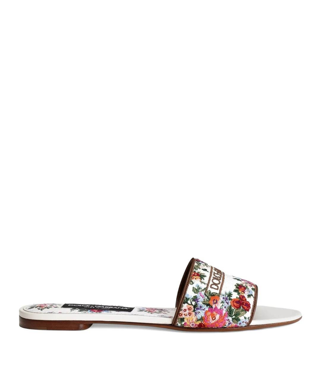 DOLCE&GABBANA Мульти шлепанцы, фото 1