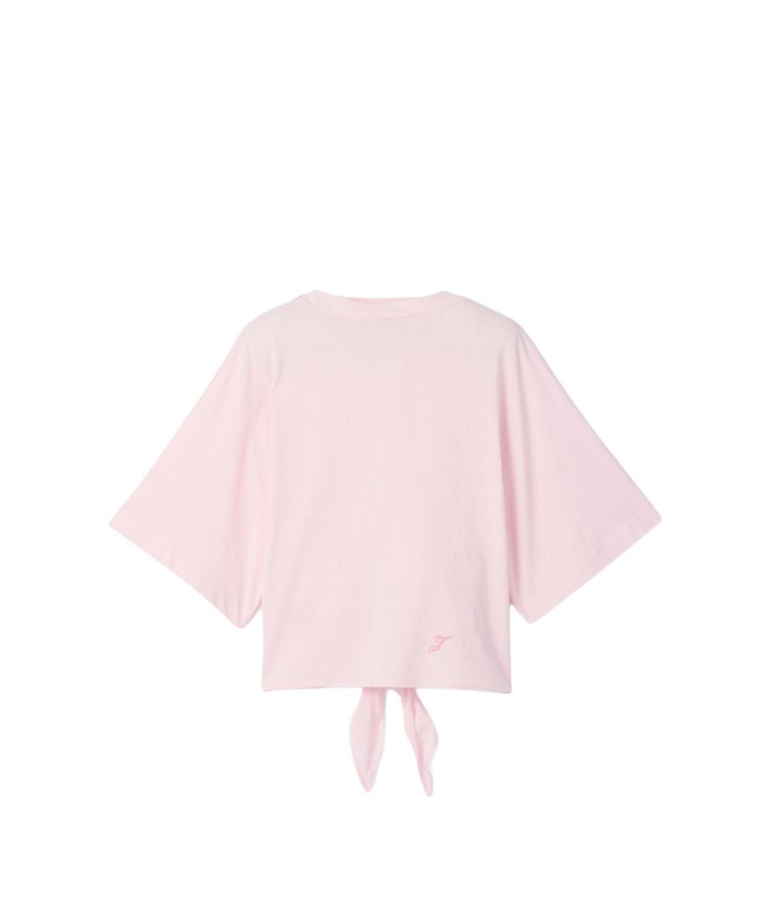 JACQUEMUS Розовая полиэстеровая футболка, фото 1