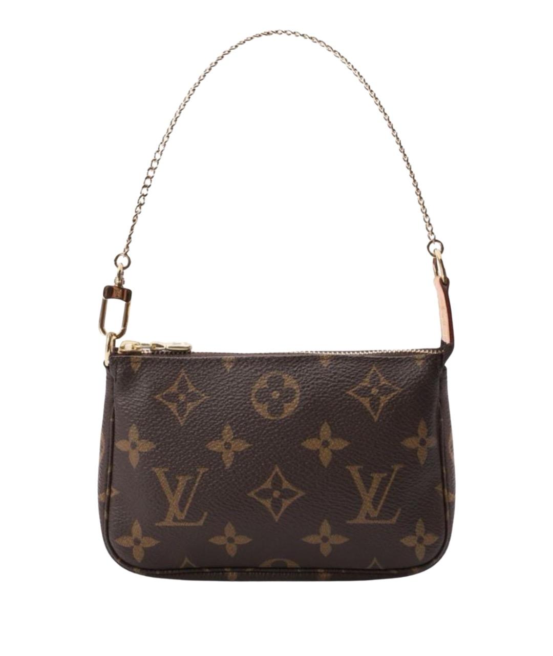 LOUIS VUITTON Коричневая сумка с короткими ручками, фото 1