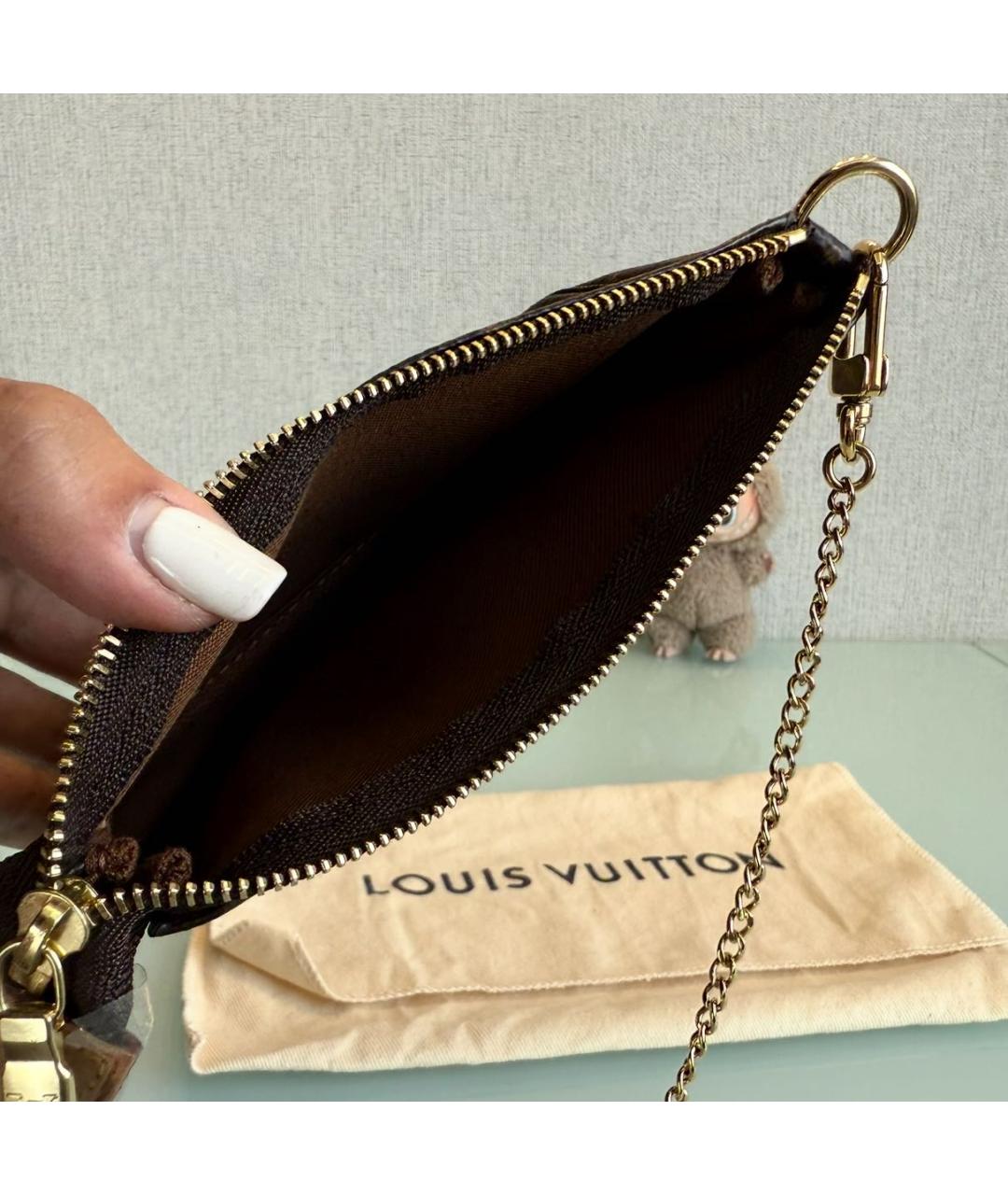 LOUIS VUITTON Коричневая сумка с короткими ручками, фото 2