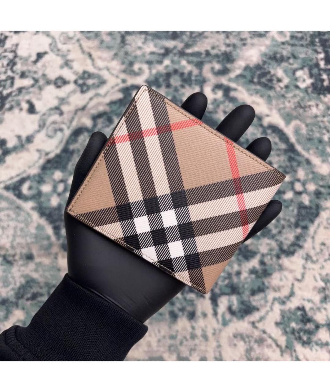 BURBERRY Бежевый кошелек, фото 4