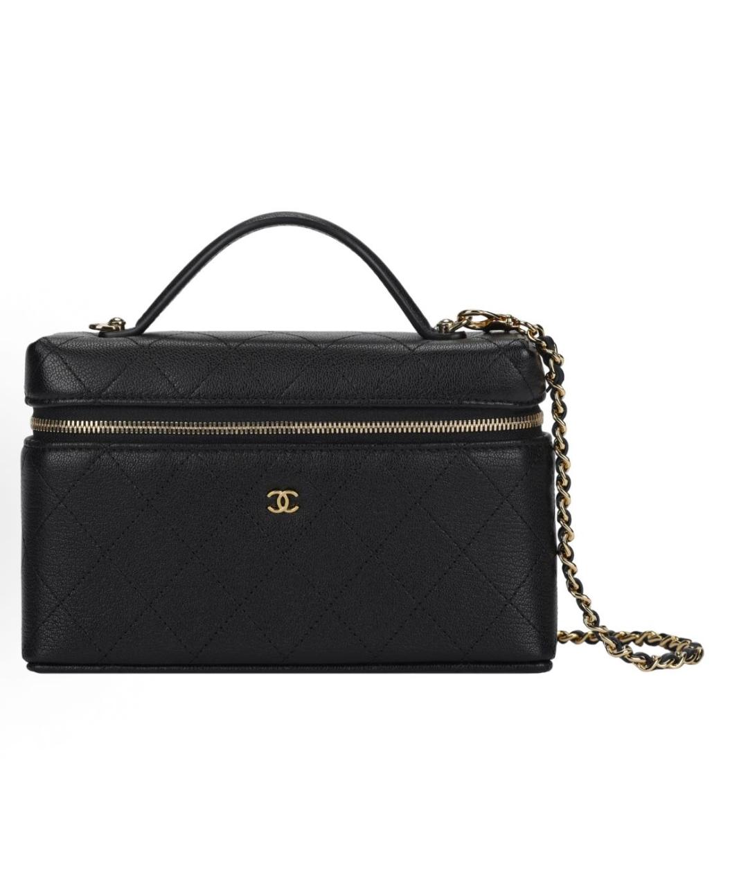 CHANEL Черная кожаная сумка через плечо, фото 9