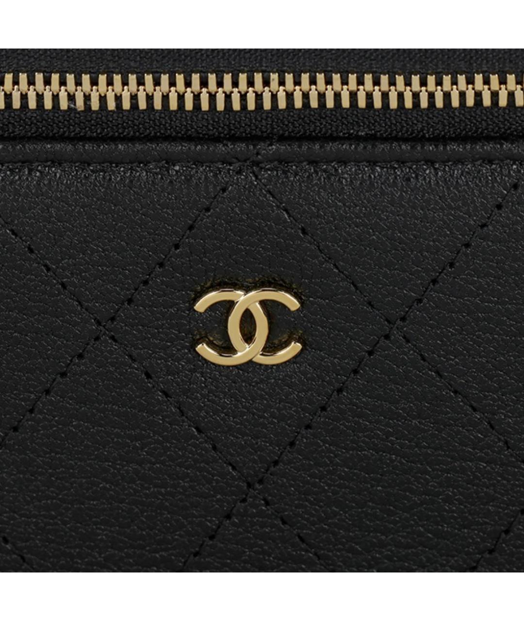 CHANEL Черная кожаная сумка через плечо, фото 5