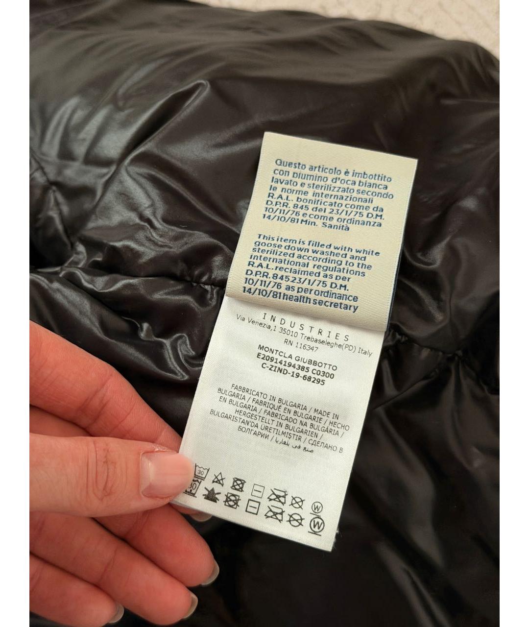 MONCLER Черная куртка, фото 5