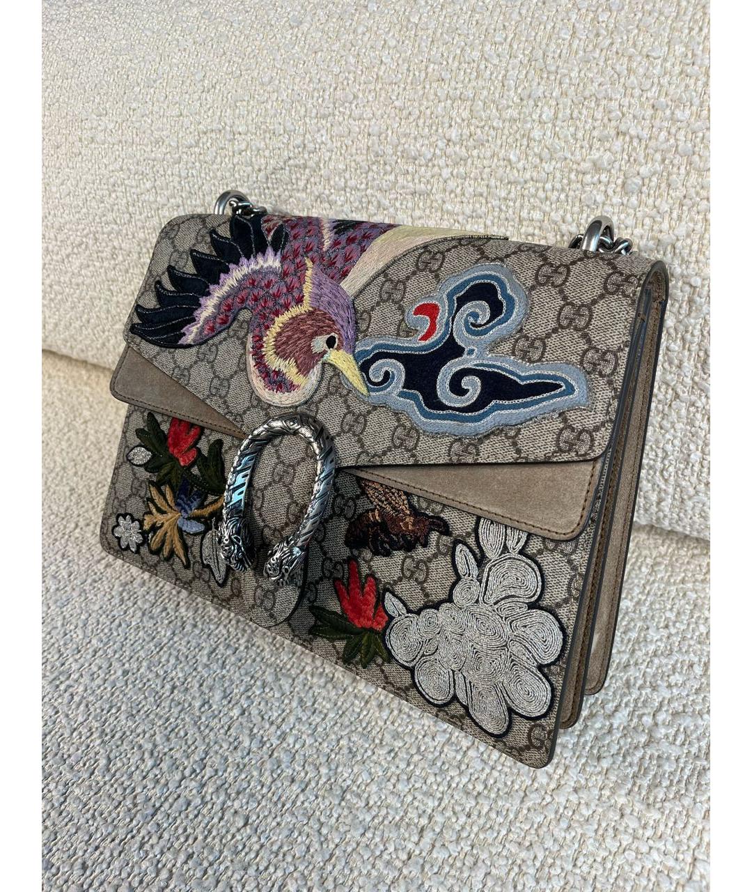 GUCCI Бежевая сумка с короткими ручками, фото 5