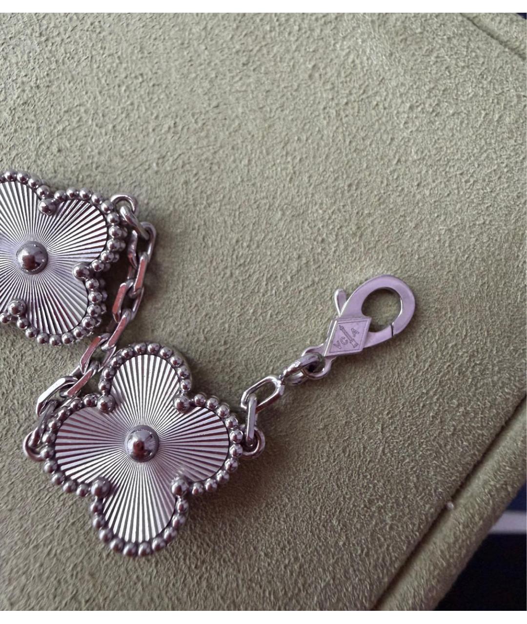 VAN CLEEF & ARPELS Серебрянный браслет из белого золота, фото 7