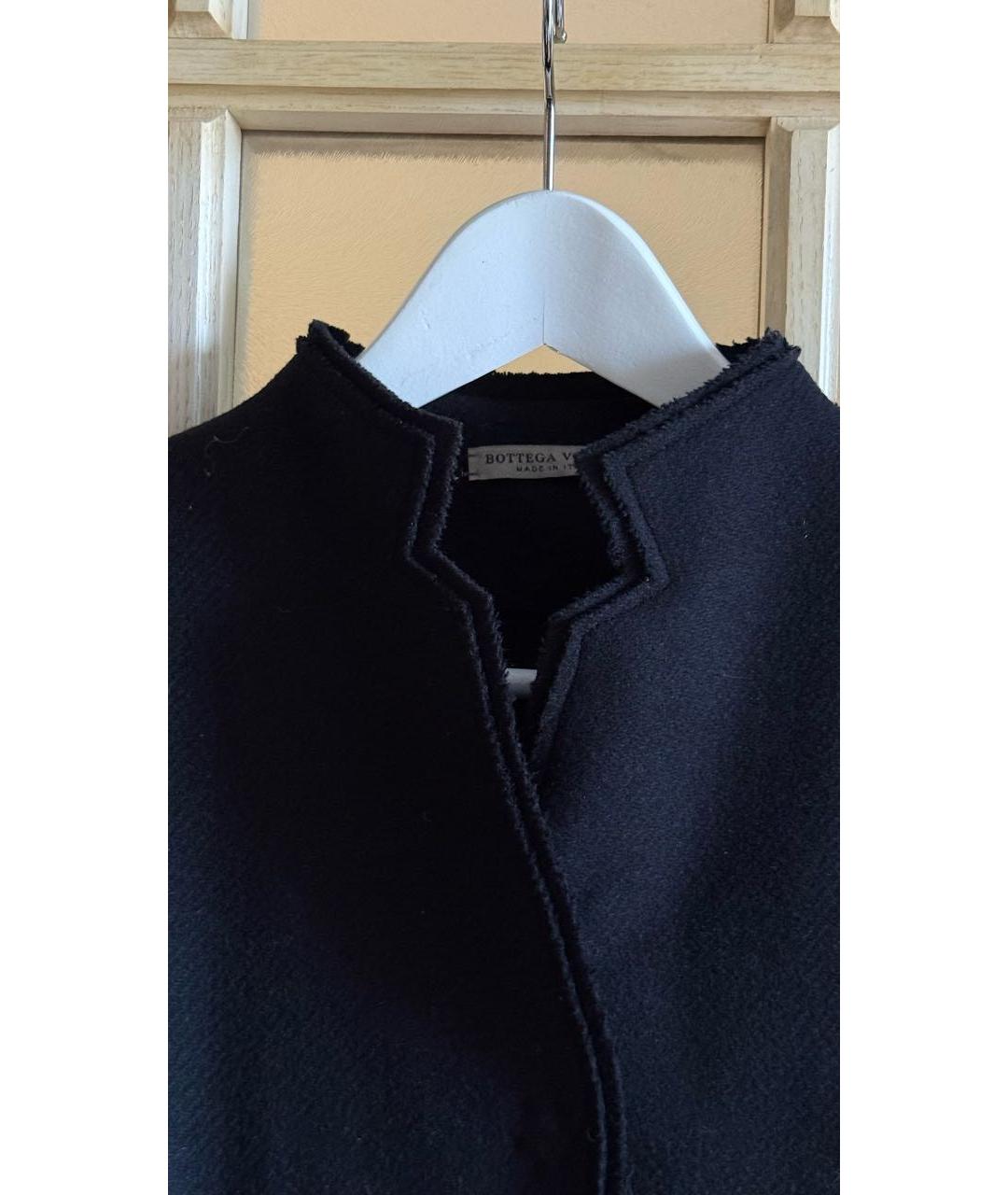 BOTTEGA VENETA Черное шерстяное пальто, фото 4