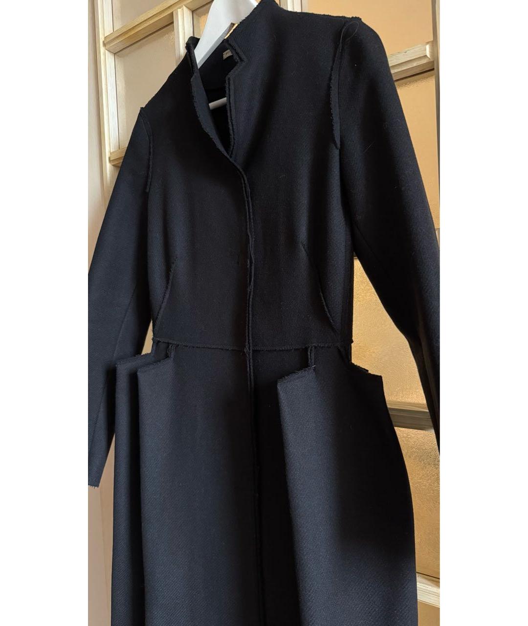BOTTEGA VENETA Черное шерстяное пальто, фото 2