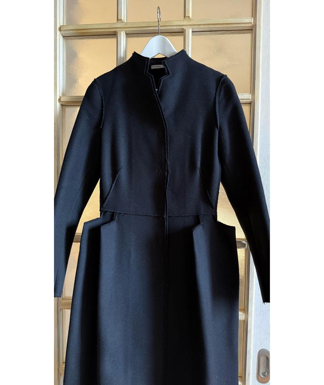BOTTEGA VENETA Черное шерстяное пальто, фото 7