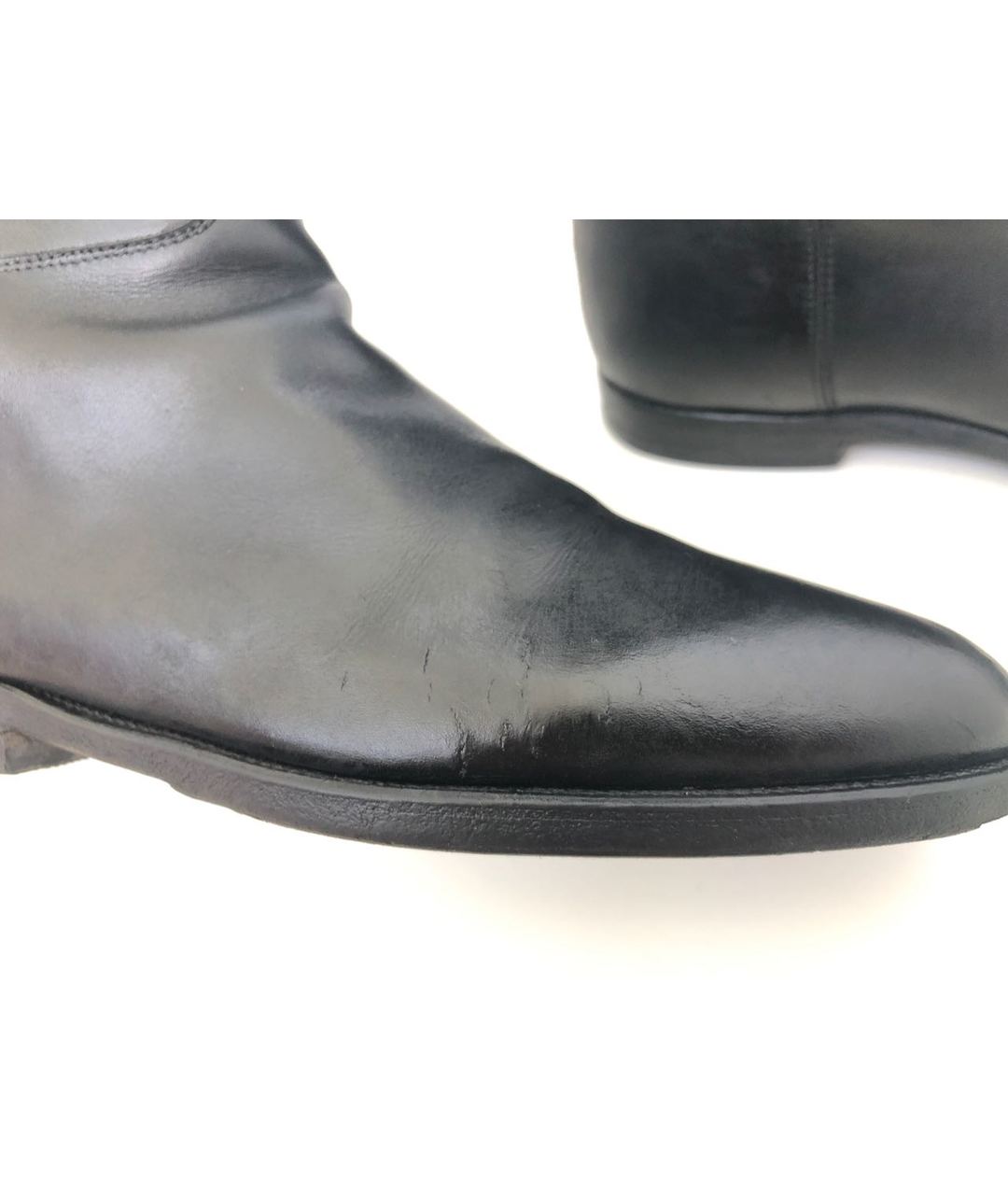 HERMES PRE-OWNED Черные кожаные сапоги, фото 5