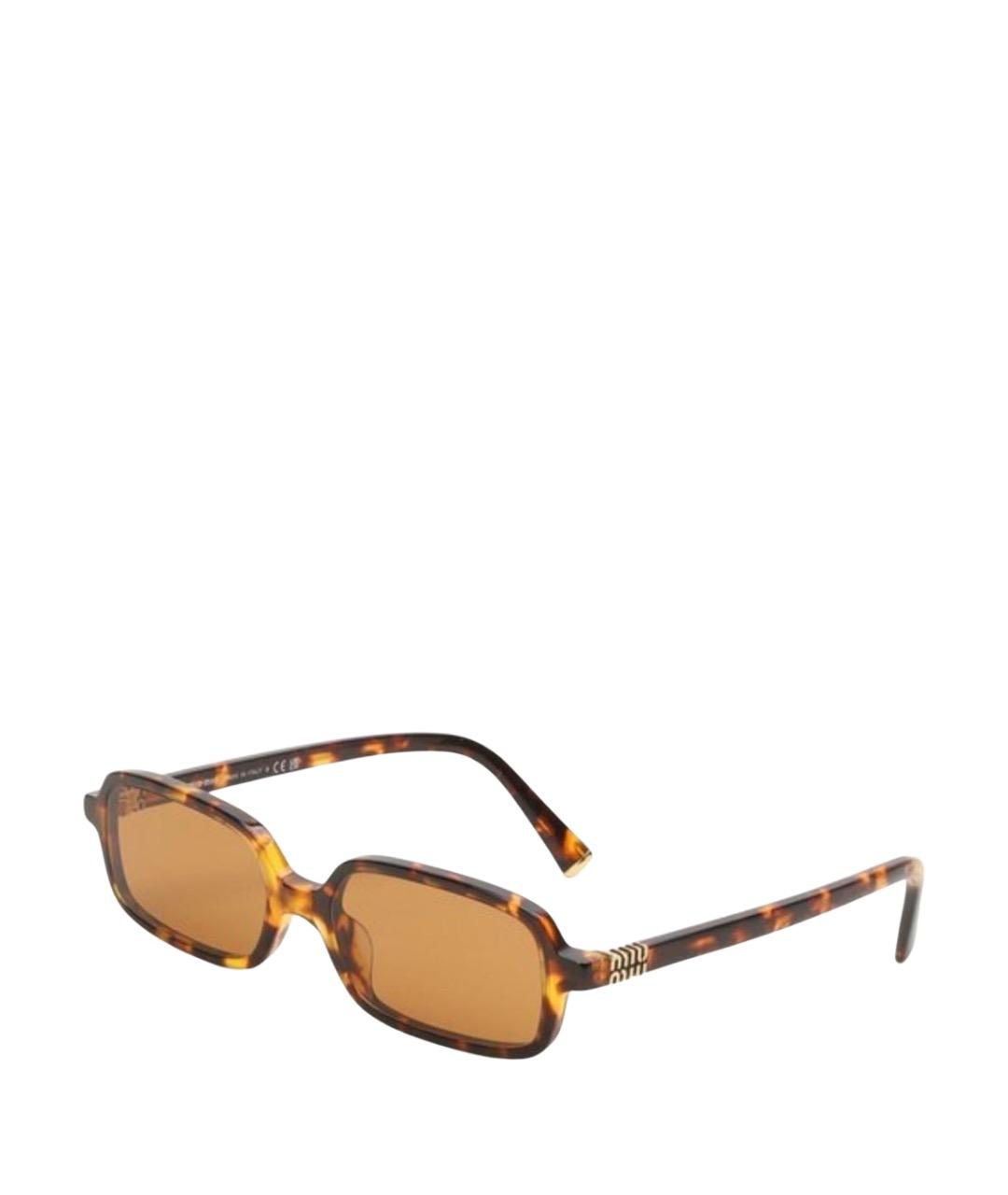 MIU MIU Коричневые солнцезащитные очки, фото 1