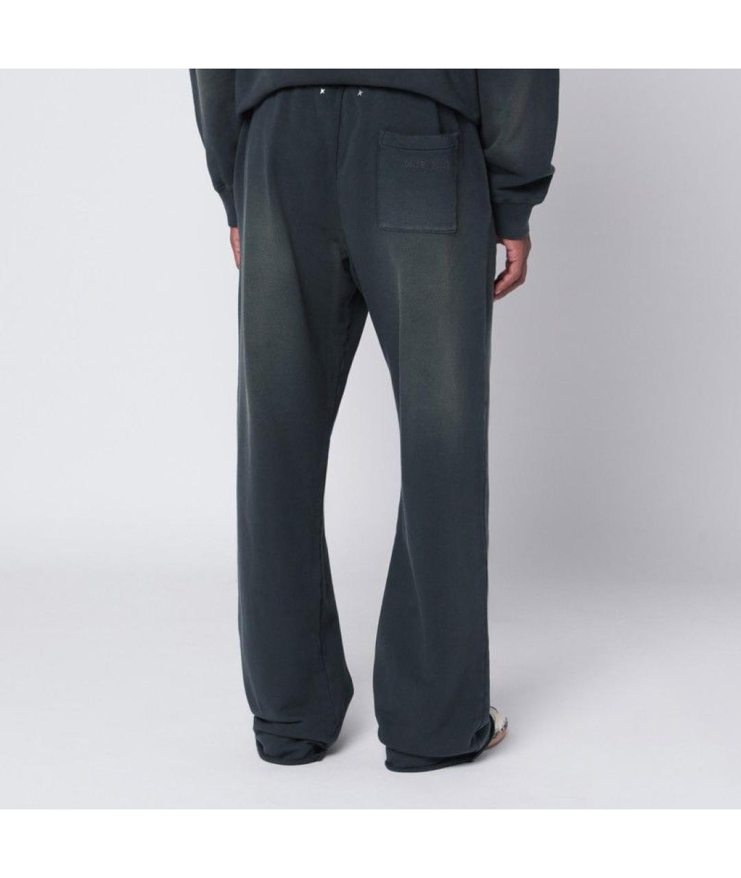 GOLDEN GOOSE DELUXE BRAND Черные хлопковые повседневные брюки, фото 2