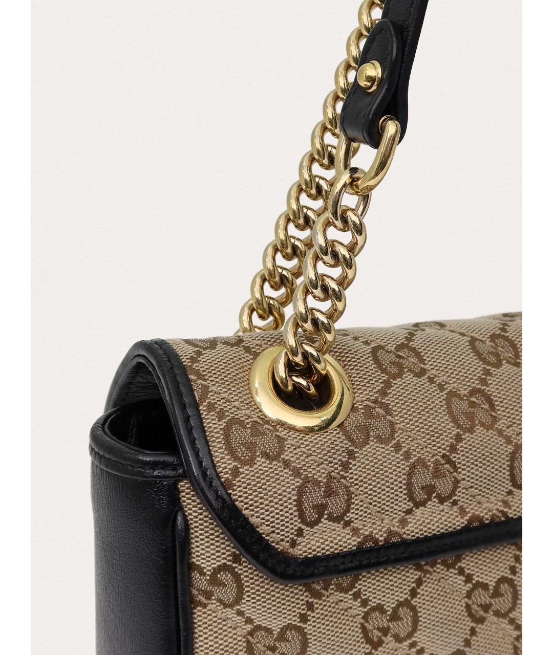 GUCCI Черная кожаная сумка через плечо, фото 4