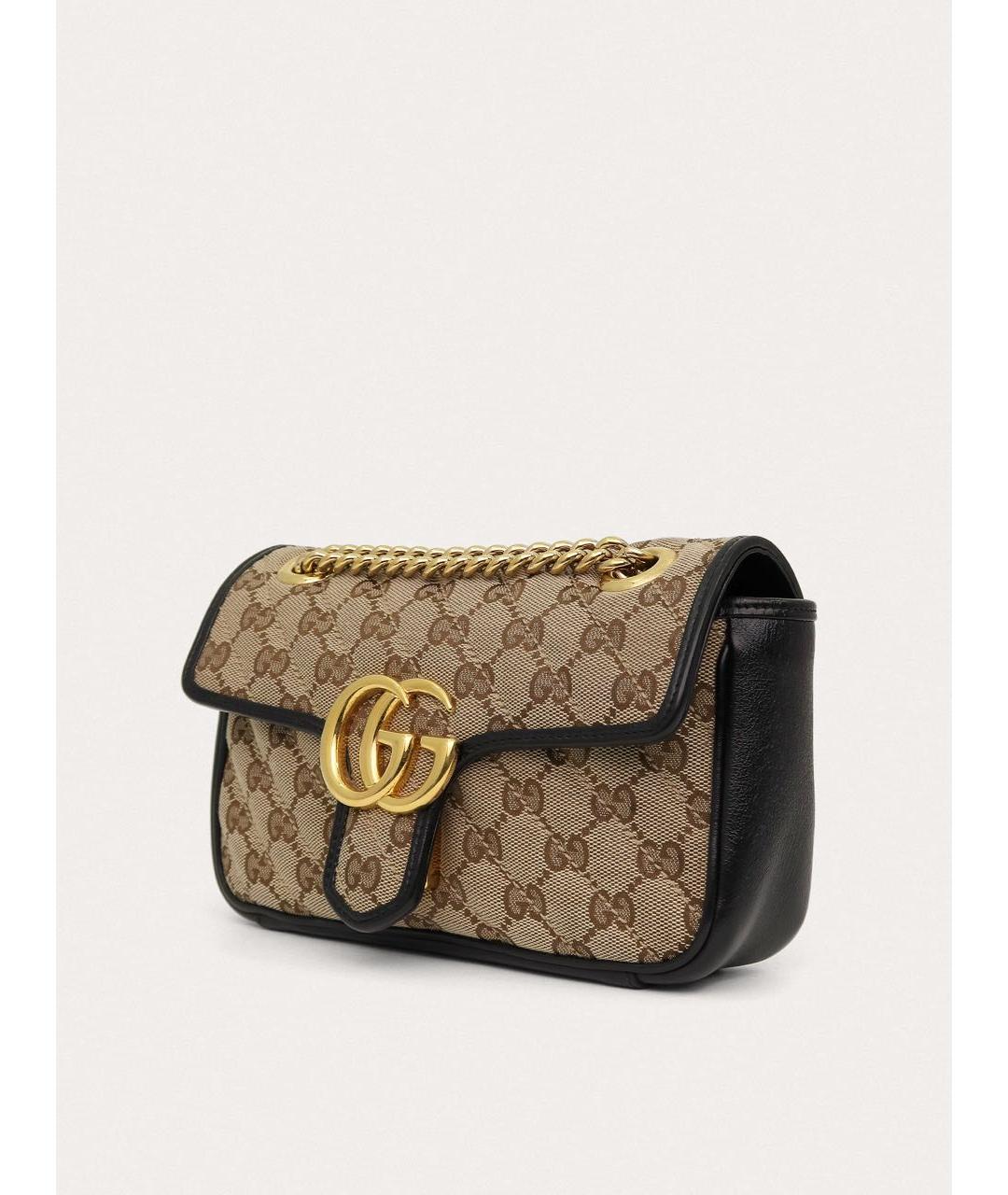 GUCCI Черная кожаная сумка через плечо, фото 2