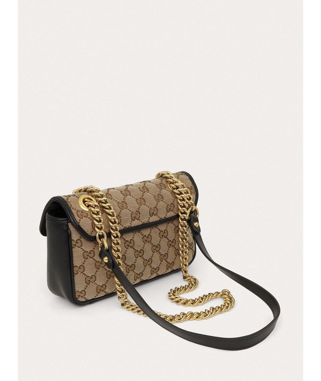 GUCCI Черная кожаная сумка через плечо, фото 3