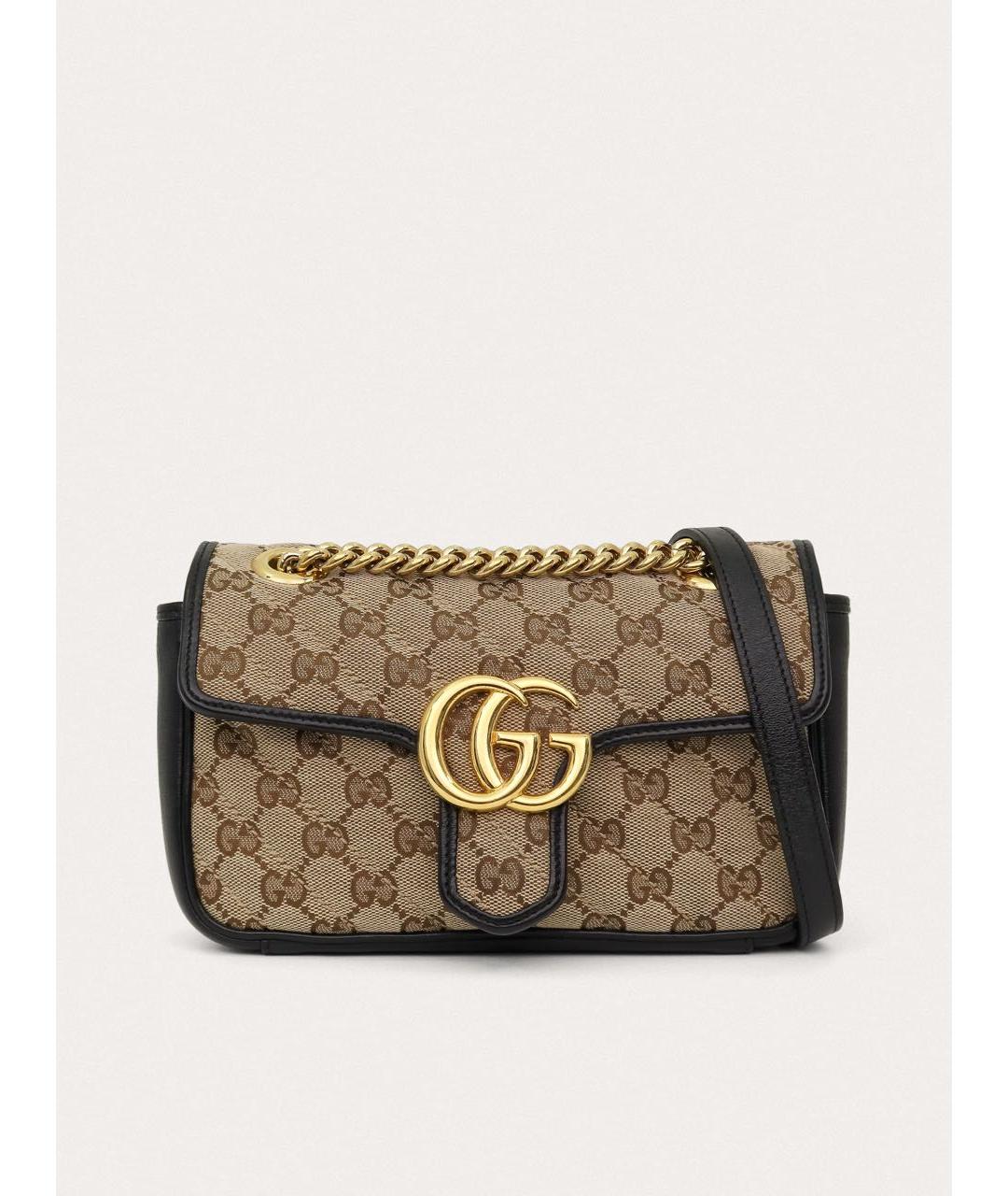 GUCCI Черная кожаная сумка через плечо, фото 7