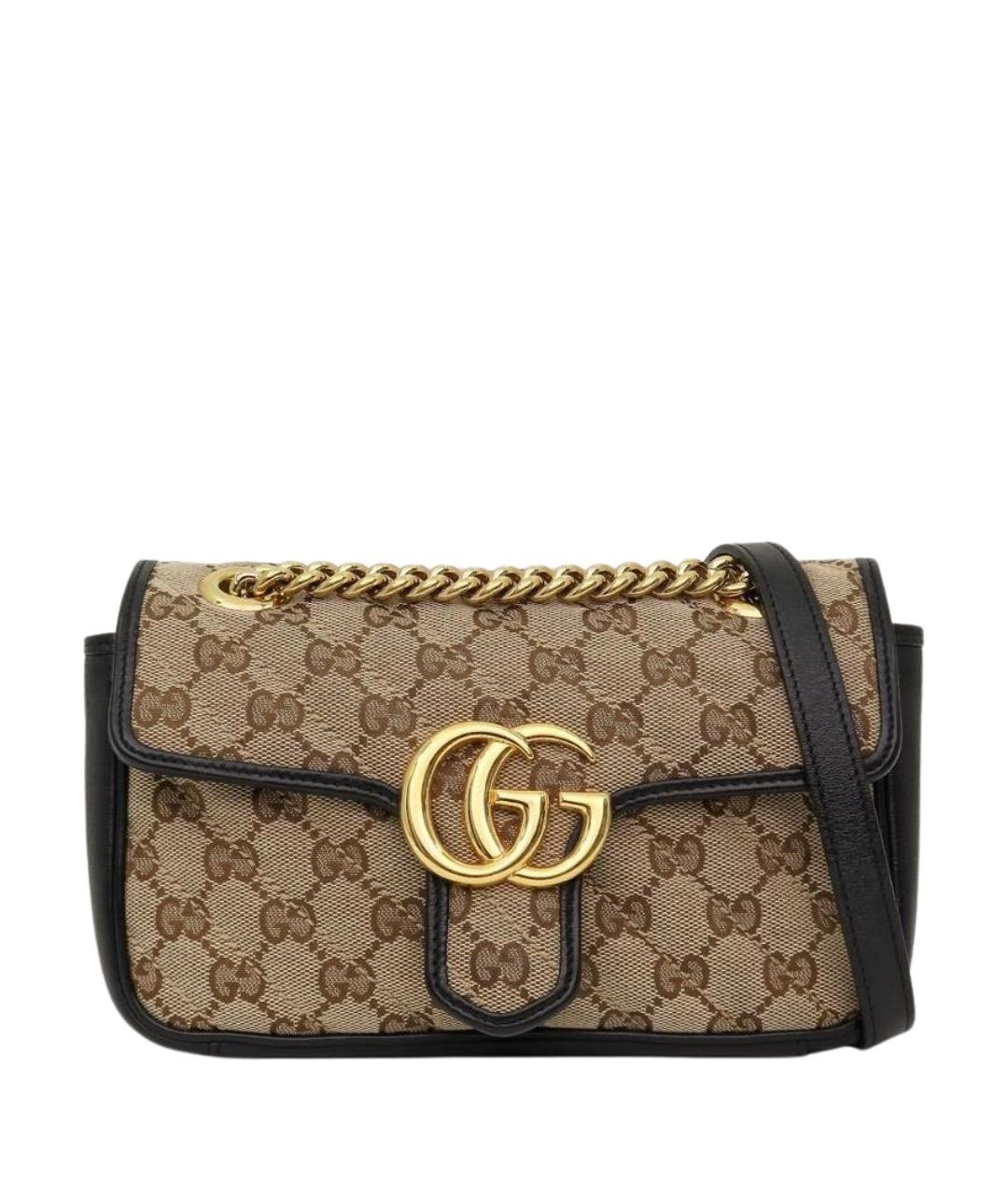 GUCCI Черная кожаная сумка через плечо, фото 1