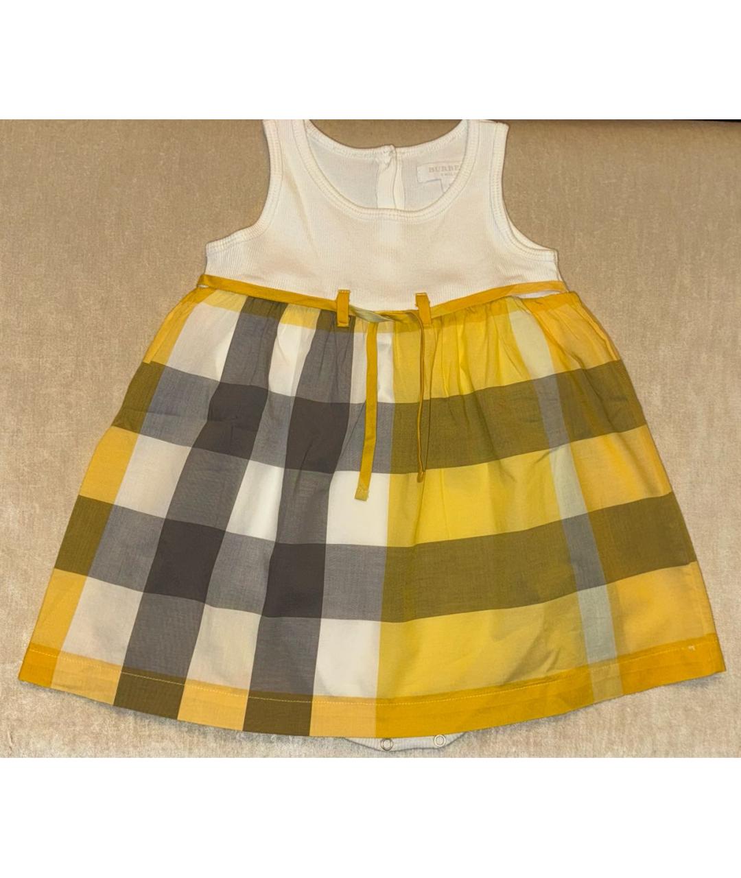BURBERRY Желтый боди/ползунок, фото 6