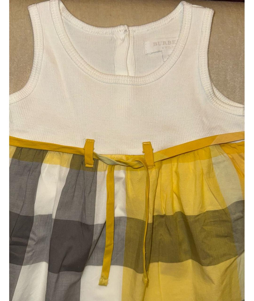 BURBERRY Желтый боди/ползунок, фото 3