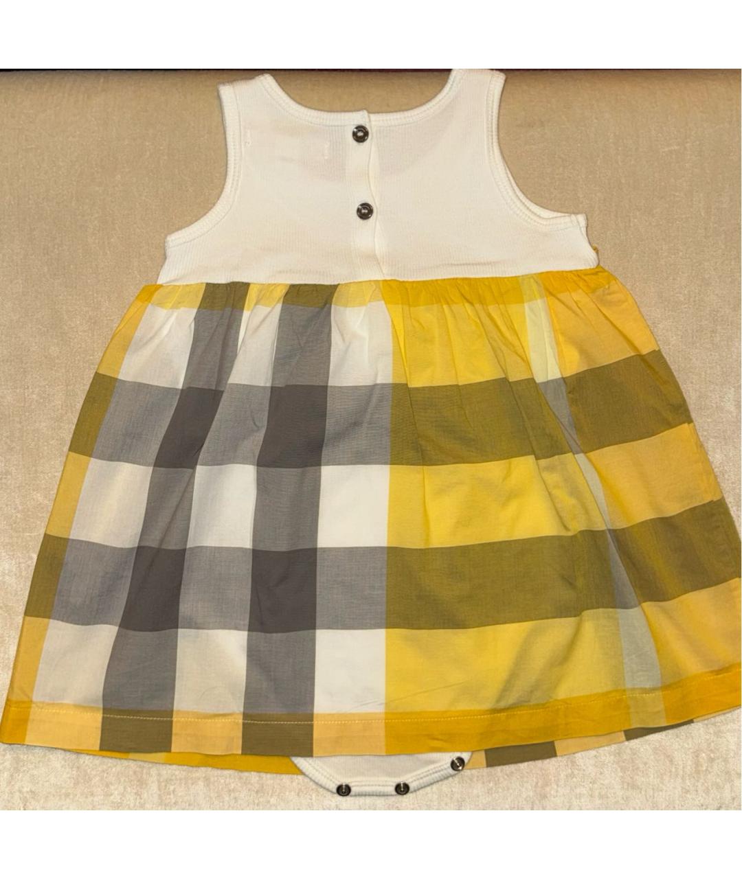 BURBERRY Желтый боди/ползунок, фото 2
