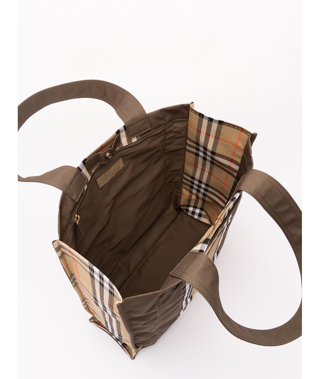 BURBERRY Мульти тканевая сумка тоут, фото 5