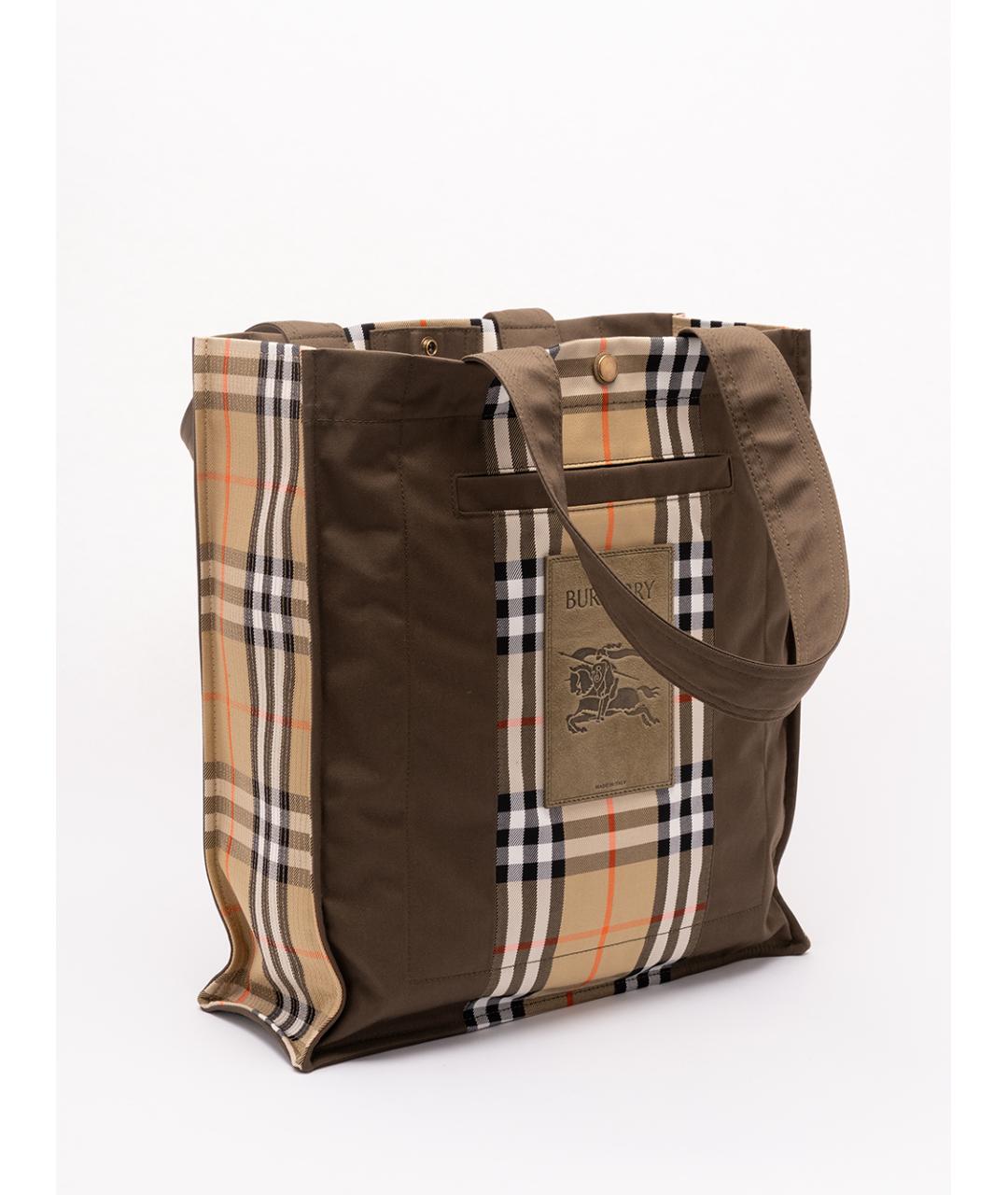 BURBERRY Мульти тканевая сумка тоут, фото 3