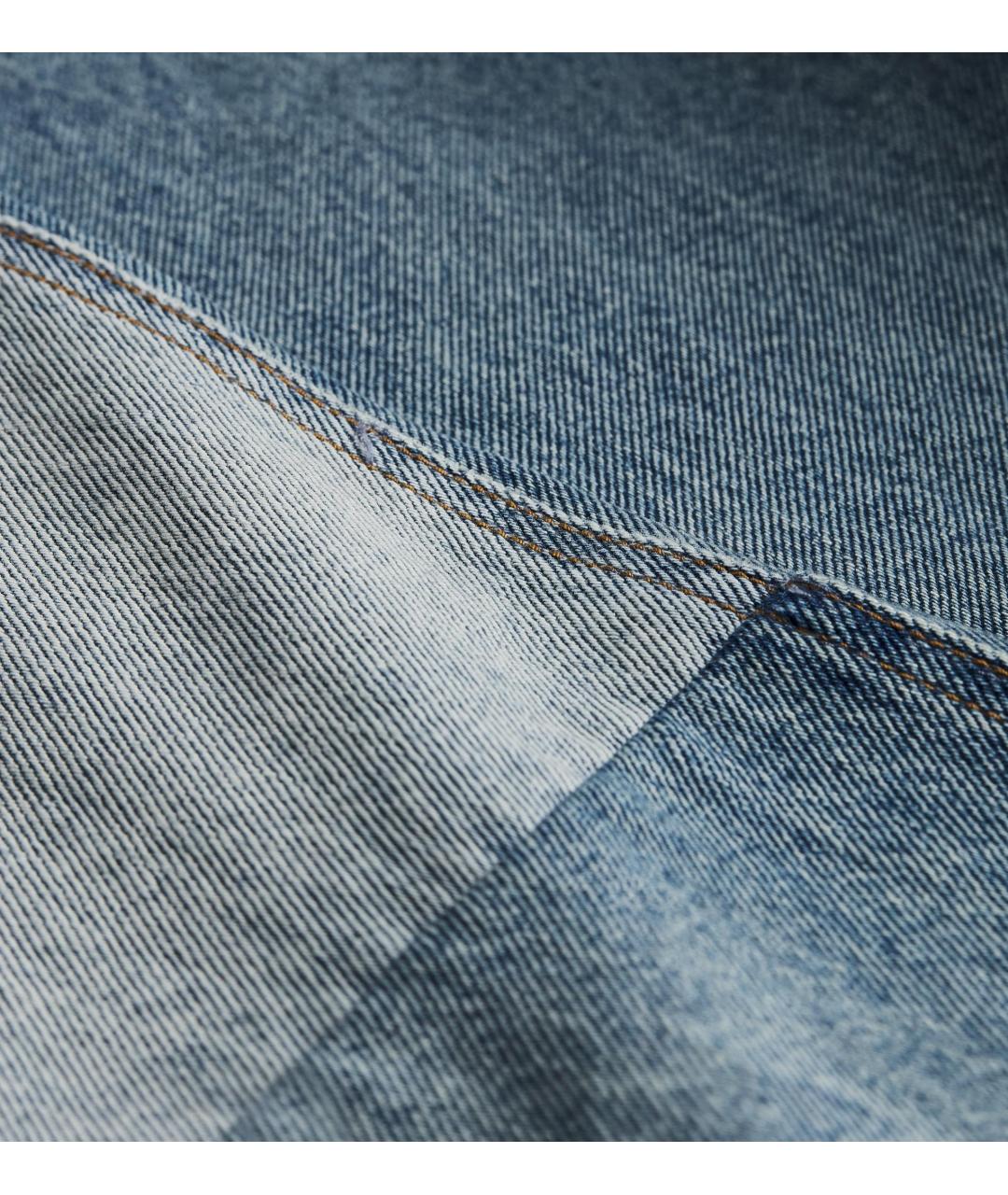 CHRISTIAN DIOR Синие хлопковые прямые джинсы, фото 3