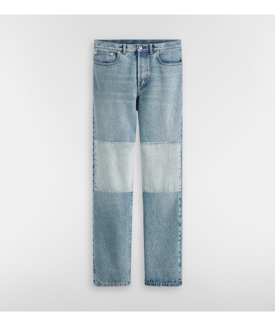 CHRISTIAN DIOR Синие хлопковые прямые джинсы, фото 1