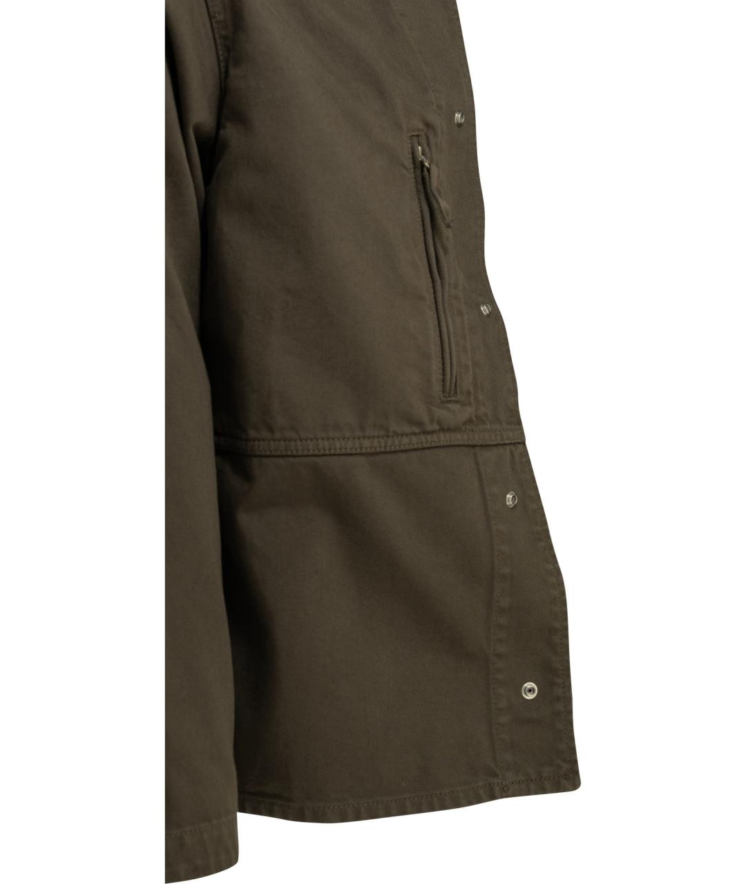 STONE ISLAND Коричневая хлопковая куртка, фото 4