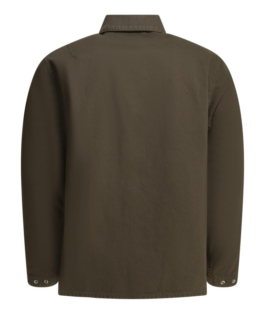 STONE ISLAND Коричневая хлопковая куртка, фото 3