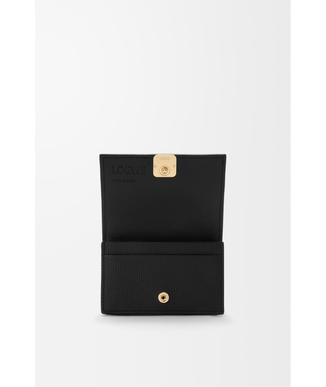 LOEWE Черный кожаный кошелек, фото 2